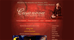 Desktop Screenshot of casanova-muzikal.cz
